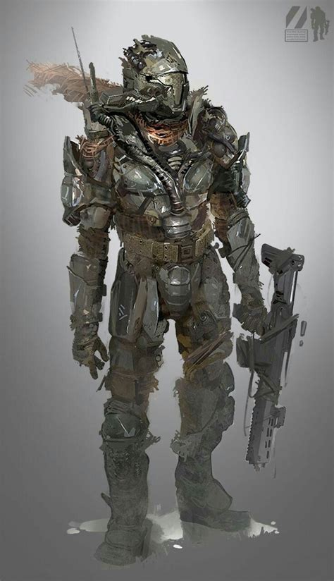 Sci Fi Armor Power Armor Weapon Concept Art Armor Concept Mode