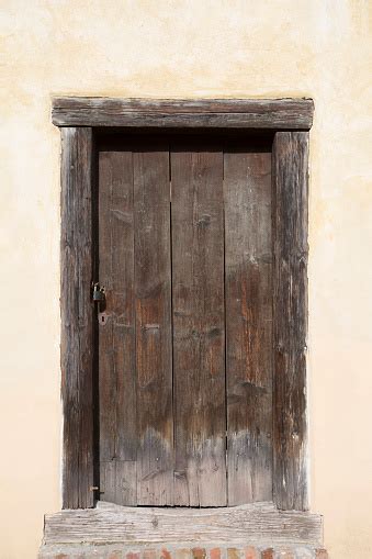 Wooden Old Door Historical House Door Rural Entry Architecture Element