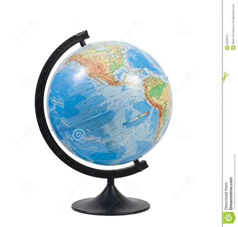 Terrestrial Globe Isolated Stock Photo Image Of Travel 3848312