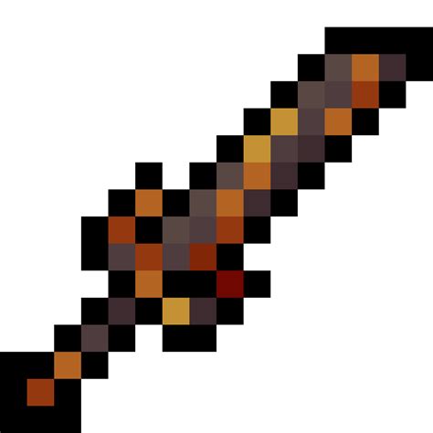 Pixilart Netherite Sword Texture By Backlightened