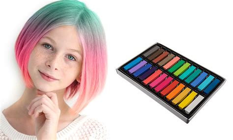 Up To 61 Off Pack Of 24 Colourful Hair Chalks Groupon