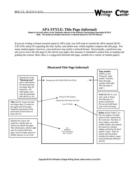 Free Apa Template For Word