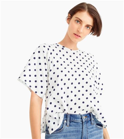 39 white polka dot t shirt pictures