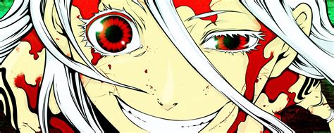 Papel De Parede Ilustração Olhos Anime Desenho Animado Olhos Vermelhos Sangue Histórias