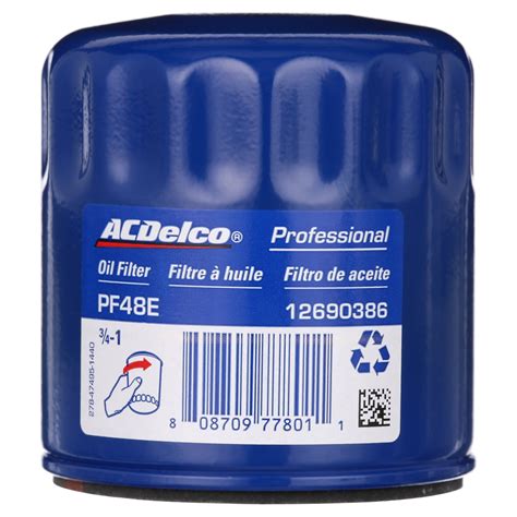 Acdelco Pf48e Motor Oil Filter Fits Select 2013 2023 Ram 1500 1995