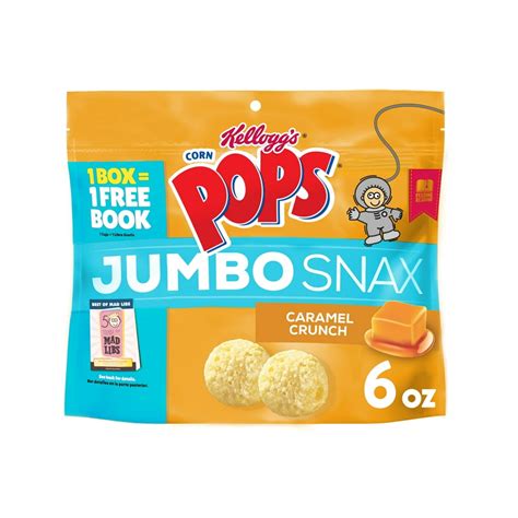 Kelloggs Corn Pops Jumbo Snax Cereal Perfect For Anytime Snacking
