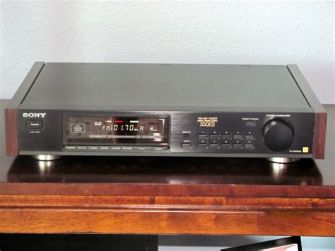 Vintage Sony St S550es Elite Premium Stereo Tuner Wwood Sides For Sale