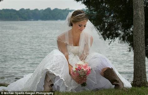 And The Bride Worecowboy Boots Scott Browns Daughter Ayla Ties The