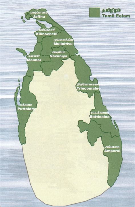 Tamil Eelam Districts
