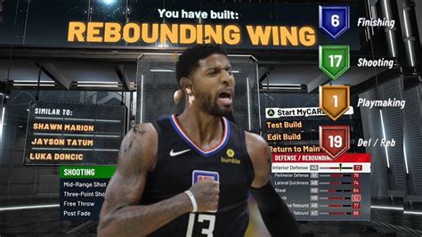 New Best Rebounding Wing Build In Nba 2k20 100 Green Youtube