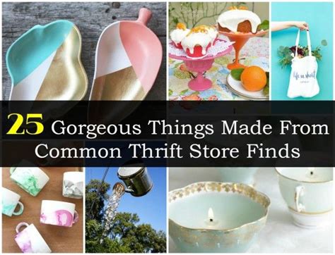 25 gorgeous things made from common thrift store finds thrift store crafts easy crochet