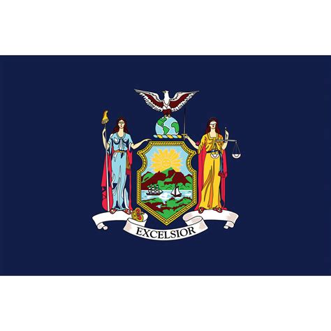The Flag Of New York New York State Flag Colonial Flag