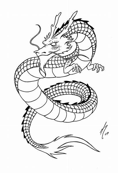 Coloring Pages Dragon Chinese Simple Adults Adult