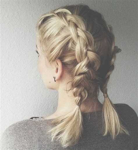 short hair dutch braid