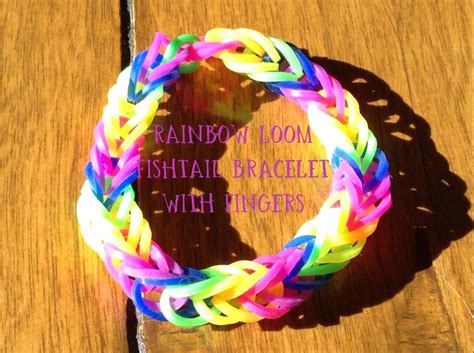 Rainbow Loom Fishtail On Your Fingers 6 Steps With