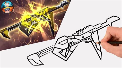 Como Dibujar La Mp40 Espadas De Oro Lengendaria Incubadora De Free Fire