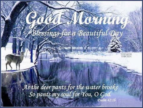 Good Morning Blessings For A Beautiful Day Winter Quote Pictures