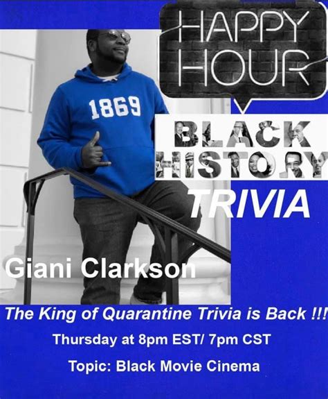 Professor Clarkson Black History Happy Hour Trivia