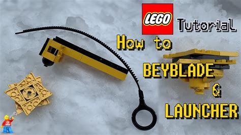 How To Build The Lego Beyblade And Launcher Beyblade Burst Turbo Youtube