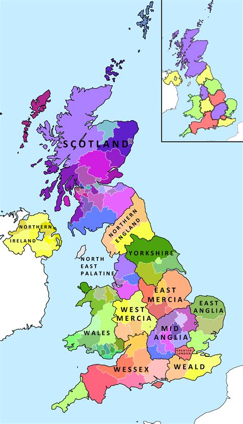 Map Of A Federal United Kingdom Rimaginarymaps
