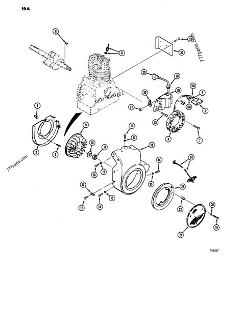 Engine Flywheel Ignition And Hand Cranking System Tecumseh Engine