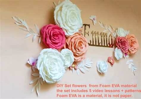 Birthday Party Child Paper Floral Decoration Wall Etsy