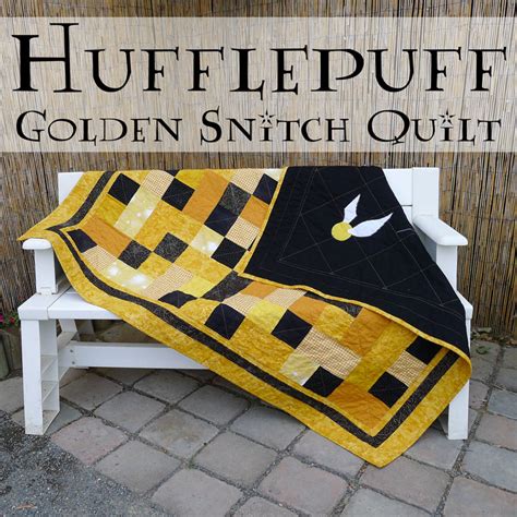 Pieces By Polly Hufflepuff Golden Snitch Quilt Harry Potter Inspired