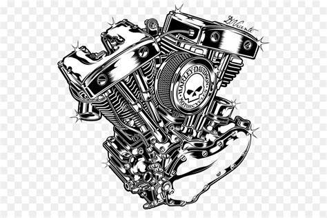 Learn how to draw motorcycle engine pictures using these outlines or print just for coloring. Motorcycle engine V-twin engine Harley-Davidson - Black ...