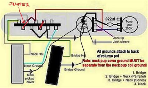Telecaster Humbucker In Neck 4 Way Switch Wiring Diagram Collection