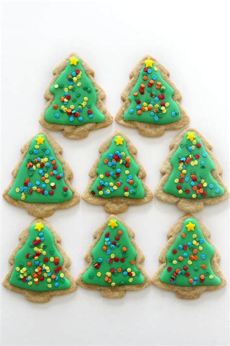 No chilling required and dairy free. Gluten-Free Christmas Tree Sugar Cookies (Vegan, Allergy-Free)