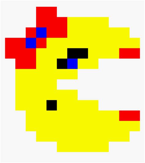 Pac Man Pixel Art Grid