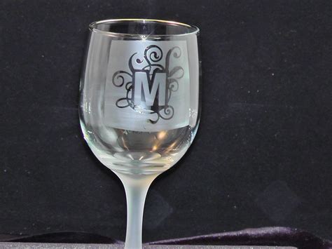Personalized Wine Glass Glass Etching By Moonlight