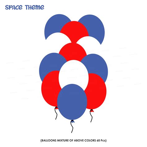 space theme 60 pcs balloons birthday party supplies online party supplies india