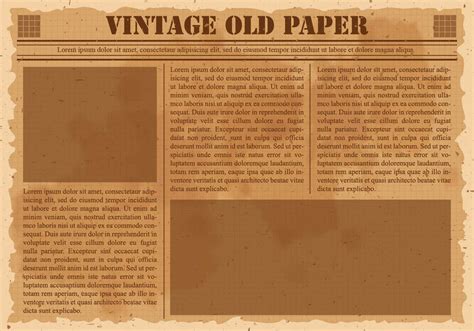 Blank Old Newspaper Template Best Professional Template