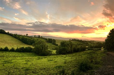 Northern Irish Countryside At Sunset Rnaturepics