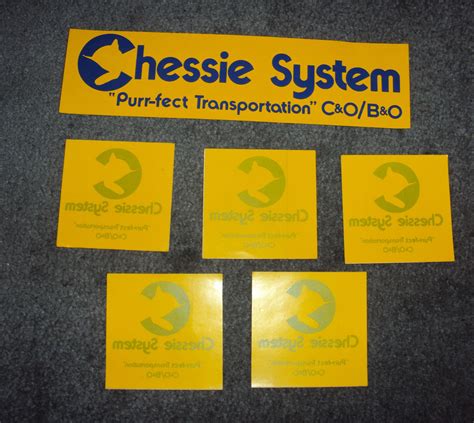 Vintage Chessie System Railroad Stickers And Decals New Antique