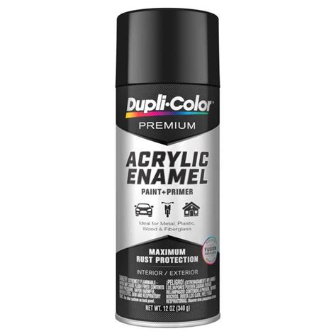 Dupli Color Premium Acrylic Enamel Gloss Black 12 Oz Pae100 Blains