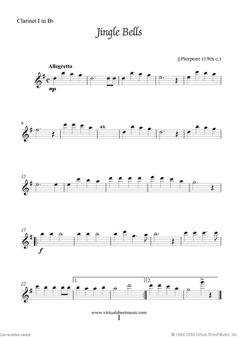 Broad selection of musical notation to print or download. Easy Christmas Clarinet Quartet Sheet Music Carols PDF