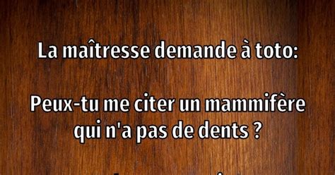 La Maîtresse Demande à Toto Blagues Et Les Meilleures Images Drôles