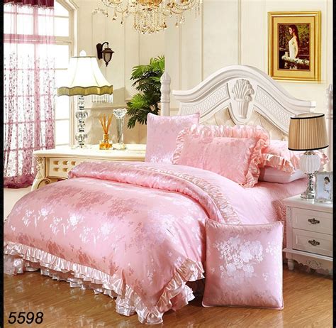 Luxury Jade 6pcs Silk Bedding Set Satin Silk Comforter Cover Puffy Bedsheet Pillow Cases 55x55cm