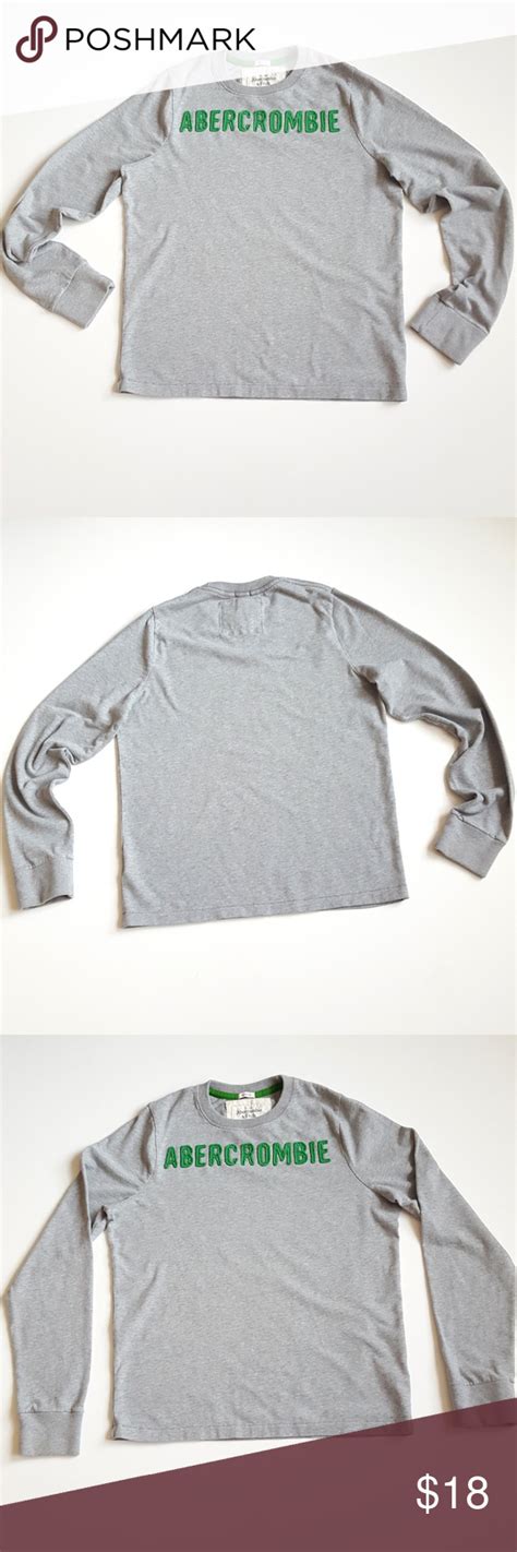 Abercrombie And Fitch Muscle Men Long Sleeve T Shirt Mens Long Sleeve
