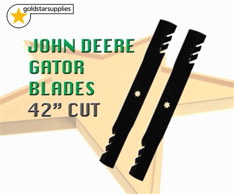 Gator Heavy Duty Mower Blades To Suit John Deere 42 Deck 7 Point