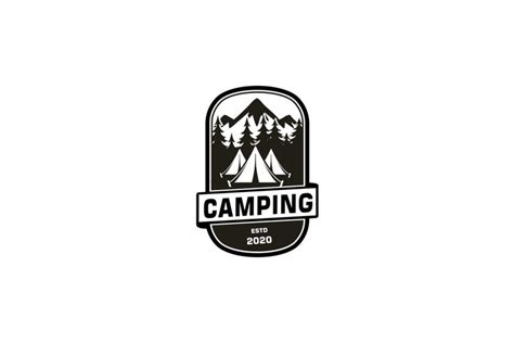 adventure camping camp logo or emblem vector 1089629