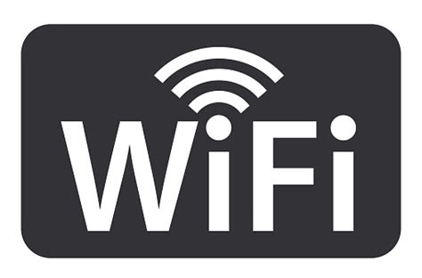 Wifi Icon Symbol Wireless Internet Network Connection Signal Stock