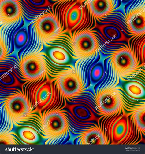 Weird Colorful Pattern Abstract Red Blue Stock