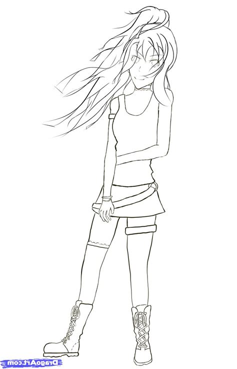 Girl Whole Body Drawing At Getdrawings Free Download
