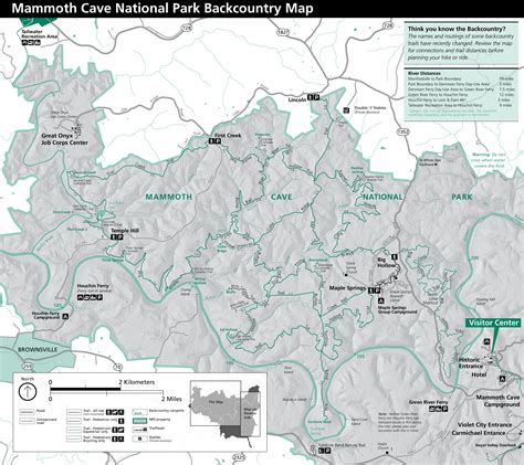 Mammoth Cave Trail Map
