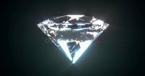 Beautiful Shiny Diamond Brilliant On Black Background Clear Or