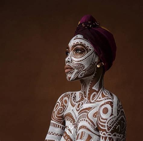 African Tribal Makeup Tribal Face African Beauty African Fashion