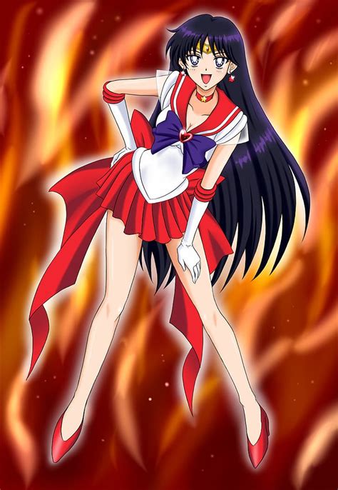 Anime Anime Girls Sailor Moon Sailor Mars Rei Hino Long Hair Dark Hair Hd Wallpaper